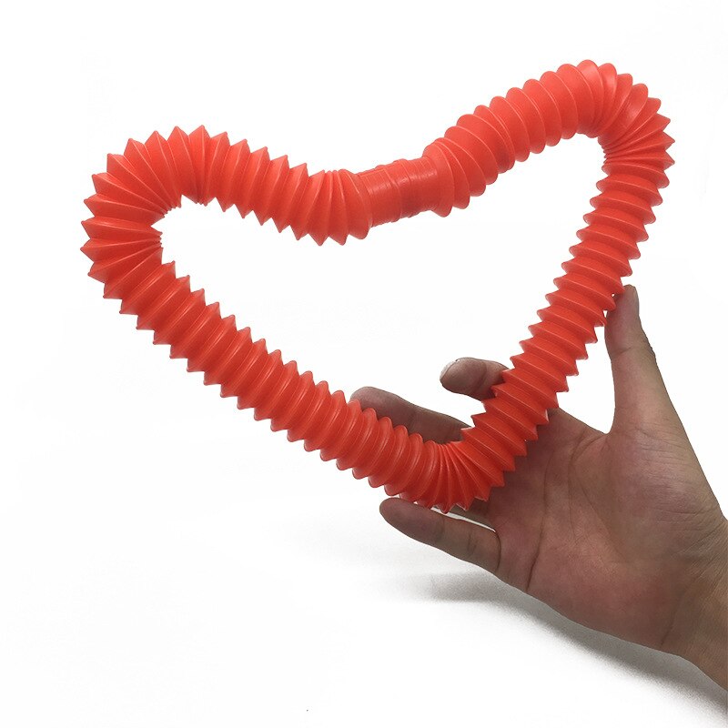 10/50/1000pcs Children Vent Decompression Toys Telescopic Bellows Sensory Toys Color Stretch Tube Funny Telescopic Tube Toy