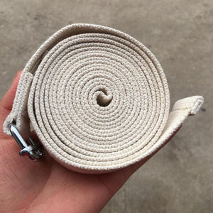 3m/9.8ft Cotton Yoga Dancing Stretch Strap D-Ring Belt Exercise Gym Rope Figure Waist Leg Resistance Fitness Body Building Band