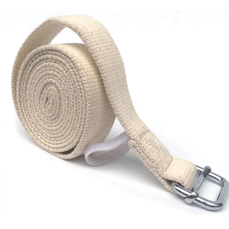 3m/9.8ft Cotton Yoga Dancing Stretch Strap D-Ring Belt Exercise Gym Rope Figure Waist Leg Resistance Fitness Body Building Band