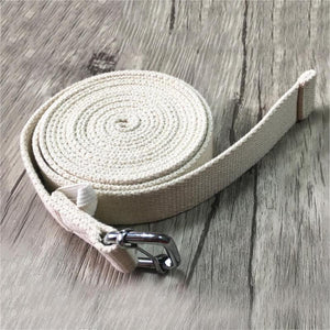 3m/9.8ft Cotton Yoga Dancing Stretch Strap D-Ring Belt Exercise Gym Rope Figure Waist Leg Resistance Fitness Body Building Band