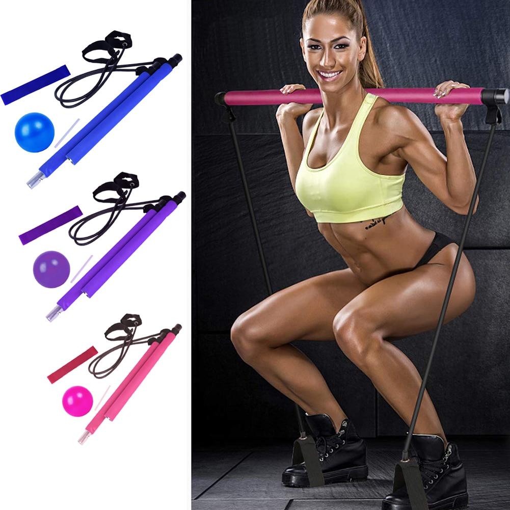 4x Fitness Equipment Set Workout Gym Band Pilates Balls Training Elastic for Easy Safety Working-out Ornaments