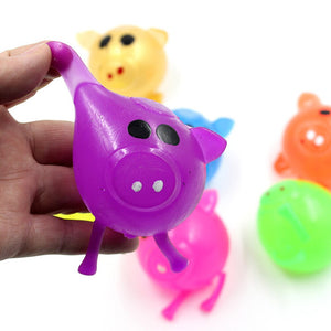 5/10pcs Anti-Stress Decompression Ball Vent Toys Pig Head Decompression Vent Toy Pig Toys NSV