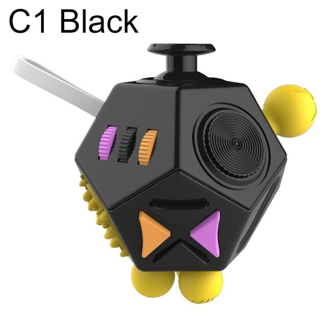 Anxiety Relief creative decompression toys wooden Color cubes Stress Relief cube Decompression toy Cube  Toy Anti Stress ring