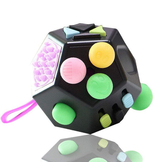 Anxiety Relief creative decompression toys wooden Color cubes Stress Relief cube Decompression toy Cube  Toy Anti Stress ring