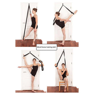 Exerciser Equipments Gym Training 3m Door Leg Stretcher Band Ballet Yoga Cheer Flexibility Stretching Leg Strap