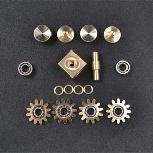 Fingertip gyro gear linkage cube pure copper mechanical finger gyro adult decompression toy gift craft