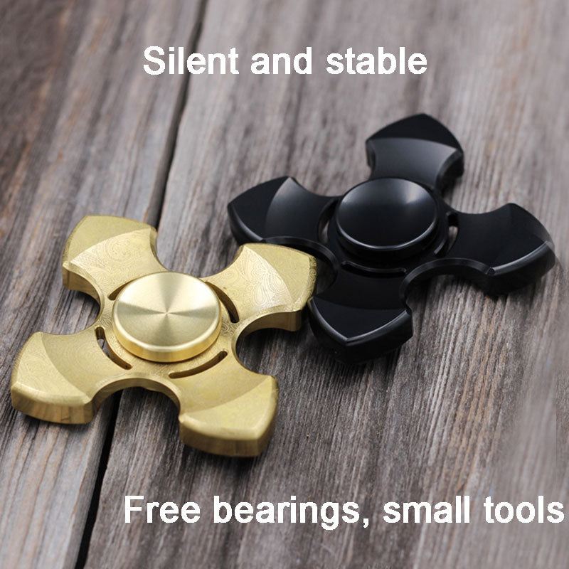 Hot Sale Pure Copper Fidget Spinner Lasting Smooth Silent Finger Gyro Adult Anxiety Anti Stress Toys EDC Decompression Artifact