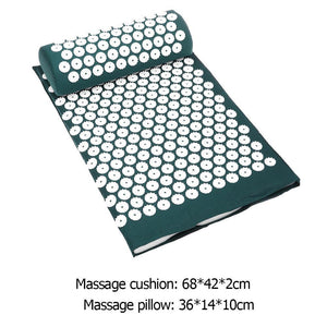 Massage Acupuncture Relieve Stress Pain Yoga Mat Acupressure Pillow Cushion