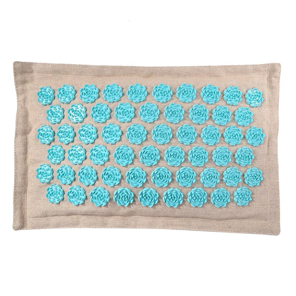 Nature Linen Coconut palm Massage Yoga mat sport pillow mat with bag Lotus Spike Acupressure Mat Cushion