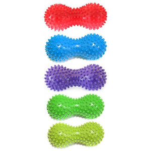 PVC Peanut Shape Massage Yoga Fitness Ball Stress Relax Body Spiky Massager