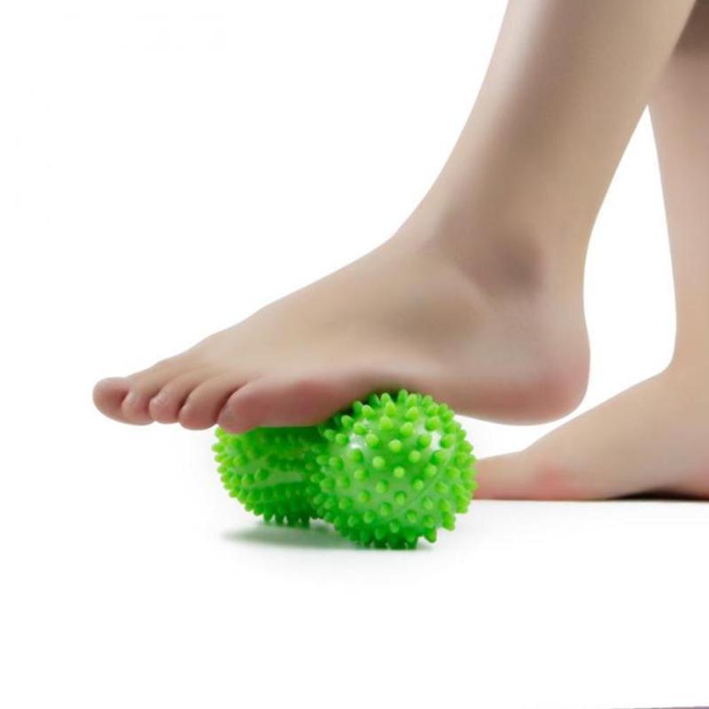 PVC Peanut Shape Massage Yoga Fitness Ball Stress Relax Body Spiky Massager