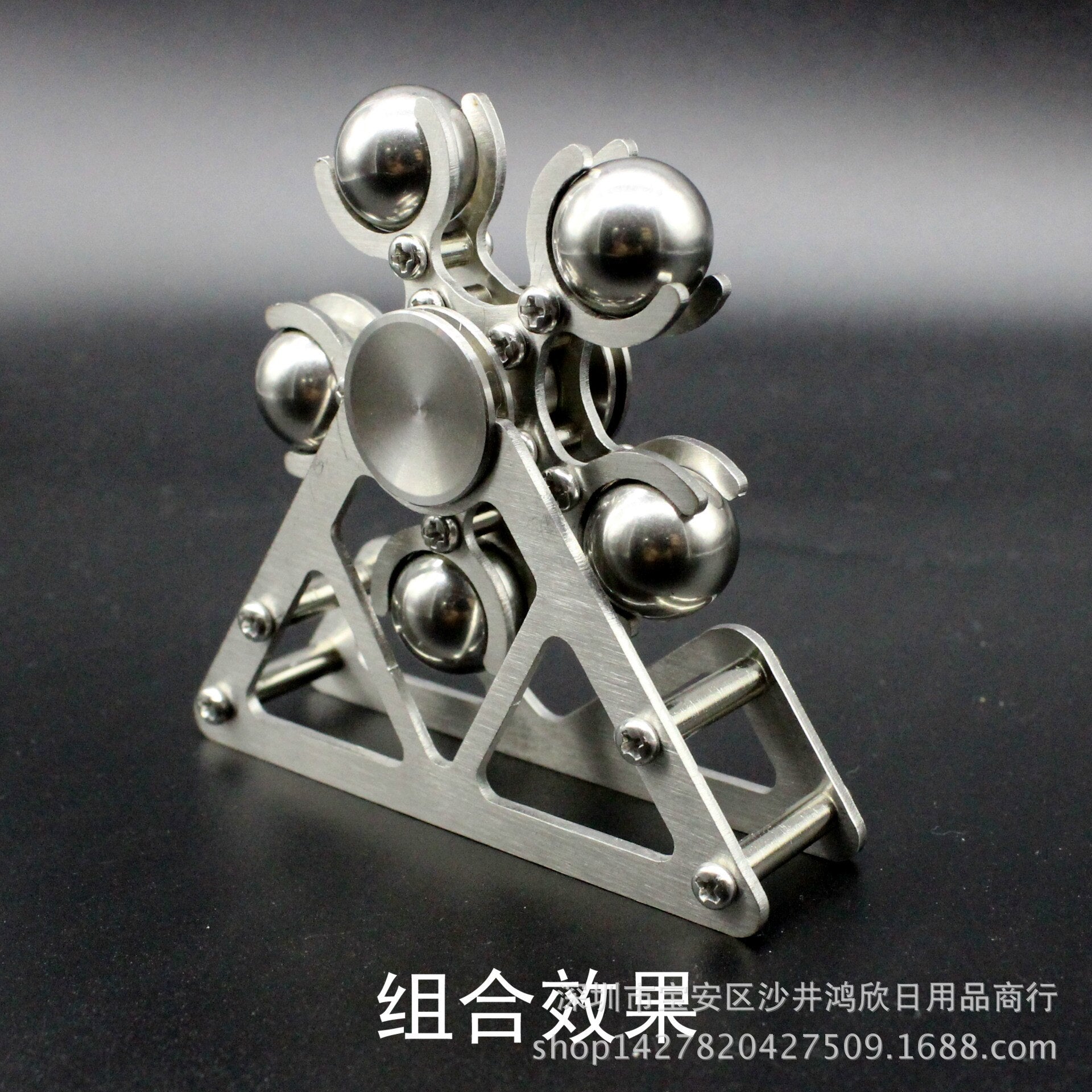 Steel ball ferris wheel 2nd generation fingertip spiral fingertip gyro EDC decompression adult toy five-ball finger gyro