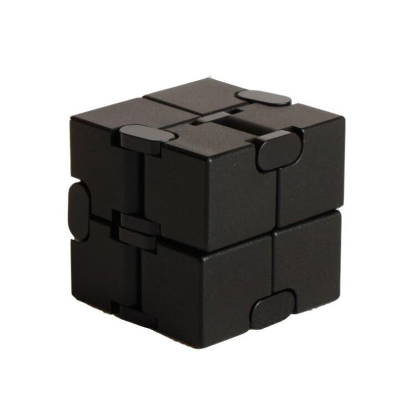 Top Quality Stress Relief Toy 100% Aluminum Alloy Metal Infinity Cube Portable Decompresses Relax Toys For Children Adults