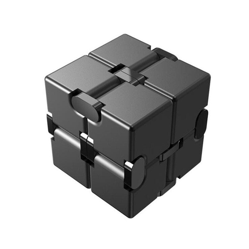 Top Quality Stress Relief Toy 100% Aluminum Alloy Metal Infinity Cube Portable Decompresses Relax Toys For Children Adults