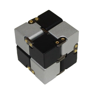 Top Quality Stress Relief Toy 100% Aluminum Alloy Metal Infinity Cube Portable Decompresses Relax Toys For Children Adults