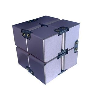 Top Quality Stress Relief Toy 100% Aluminum Alloy Metal Infinity Cube Portable Decompresses Relax Toys For Children Adults