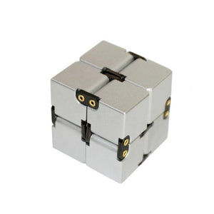 Top Quality Stress Relief Toy 100% Aluminum Alloy Metal Infinity Cube Portable Decompresses Relax Toys For Children Adults