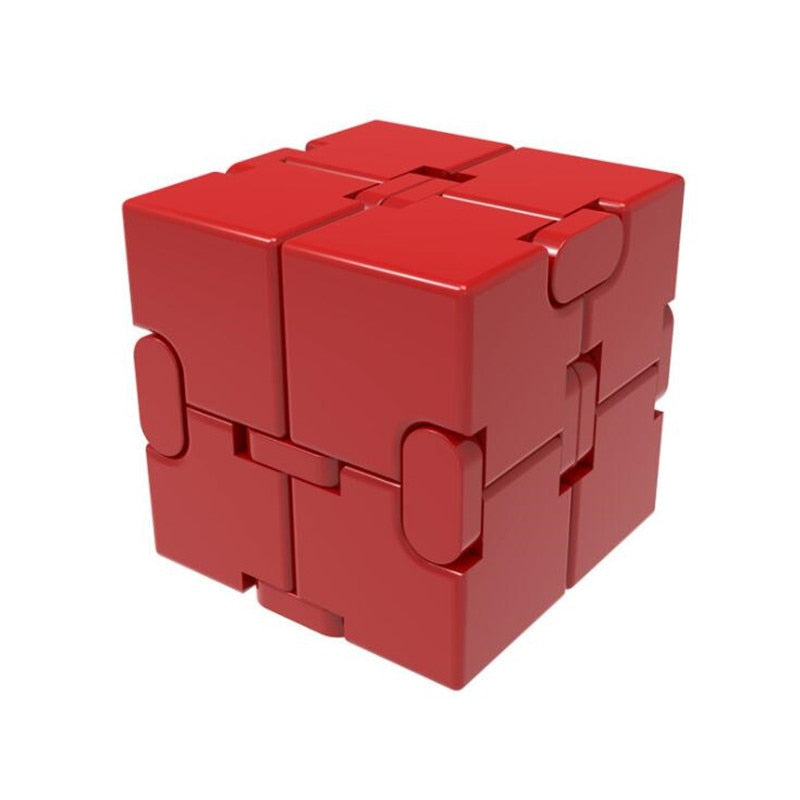 Top Quality Stress Relief Toy 100% Aluminum Alloy Metal Infinity Cube Portable Decompresses Relax Toys For Children Adults