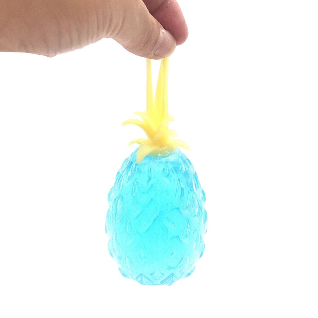 Transparent And Slick Funny Pinch Decompression Venting Novelty Toy Pineapple Decompression Squeeze toy  Cure Toy for Kids L417