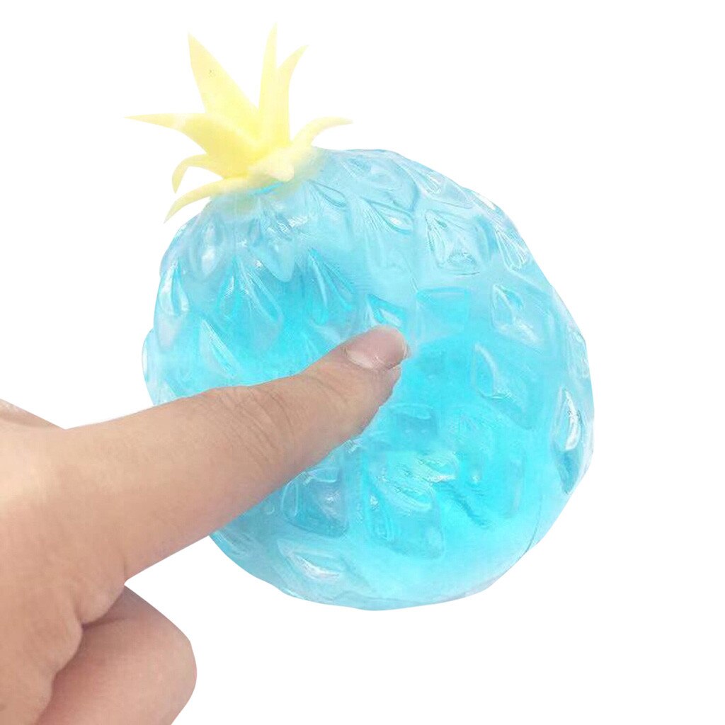 Transparent And Slick Funny Pinch Decompression Venting Novelty Toy Pineapple Decompression Squeeze toy  Cure Toy for Kids L417