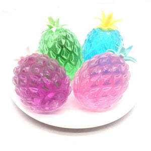 Transparent And Slick Funny Pinch Decompression Venting Novelty Toy Pineapple Decompression Squeeze toy  Cure Toy for Kids L417