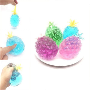 Transparent And Slick Funny Pinch Decompression Venting Novelty Toy Pineapple Decompression Squeeze toy  Cure Toy for Kids L417